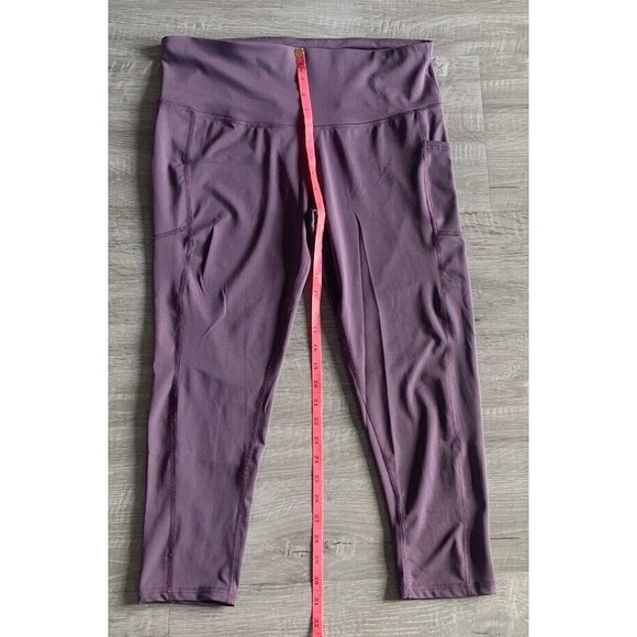 Beverly Hills Polo Club Womens Dusty Purple Yoga Pants Size Large W/ Pocket - Picture 1 of 4